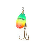 1PC Size0-Size5 Fishing Lure pesca Mepps Spinner bait Spoon Lures With Mustad Treble Hooks Peche Jig Anzuelos