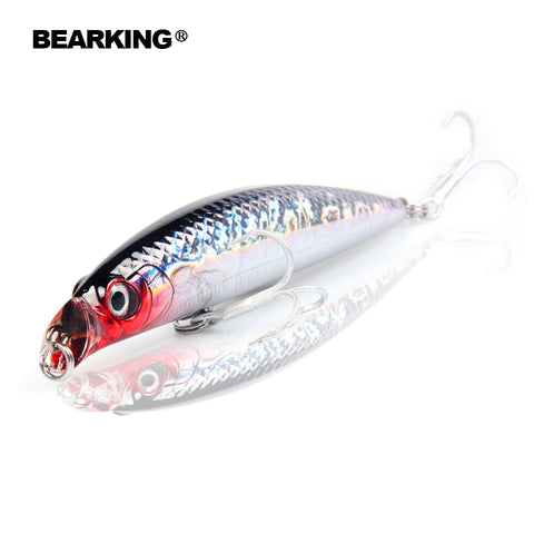 fishing lures, floating minnow,penceil bait size 90mm 10g,magnet inside,dive 0.5m