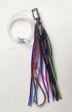 6.5 inch Jig Head Octopus Skirt Bait Sea Tackle Tuna Lure Trolling Fishing Lure Copper Head Double skirt with line and hook