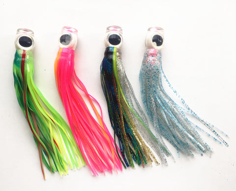 9.5 -10 inch Octopus Bait Tuna Lure Sea Trolling Fishing Tackle Fishing Lure Big Game Soft Head with Octopus Skirt