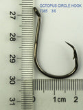 50pcs/lot Large Size 1/0 - 10/0 Octopus Circle Hooks Sea Fishing Coated Sharpened Fishhook High Carbon Steel fish hook