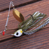 1pcs Trulinoya brand 12g/18g Spinner Bait with Brass Fishing Spoon Lure Metal